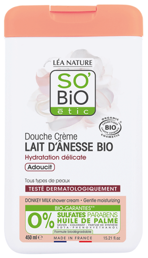 Gel douche hydratant douceur Lait d&#39;ânesse 650 ml