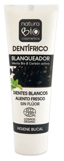 Dentifrice Blanchissant Menthe Bio &amp; Charbon Actif sans fluor 75 ml