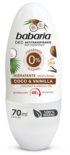 Deo Rollon Hydratant noix de coco et vanille 70 ml