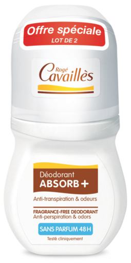 Absorb+ Déodorant Roll-On 50 ml 2 unités