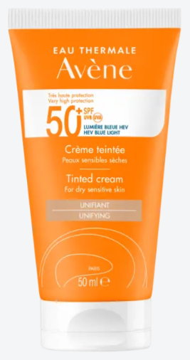 Crème de Protection Solaire Colorée SPF50+ Peaux Sèches et Sensibles 50 ml