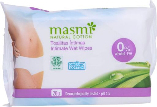 Lingettes humides intimes féminines 20 unités