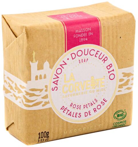 Savon en barre Pétales de Rose 100 gr