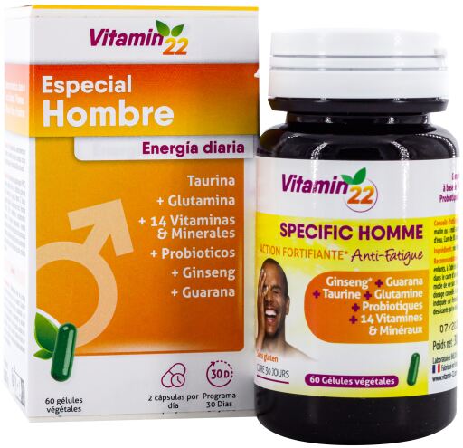 Vitamine 22 Hommes 60 Gélules