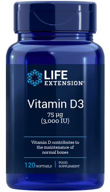 Vitamine D3 75 mcg 3000 ui 120 Gélules