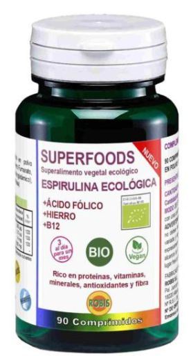 Spiruline Eco+Acide Folique Bio 90 Comprimés