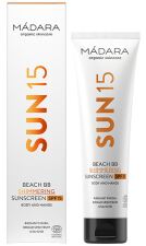 SUN15 Beach BB Crème Solaire Brillante Corps et Mains SPF 15 100 ml