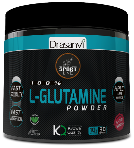 L-Glutamine Saveur Pastèque Sport live 300 gr