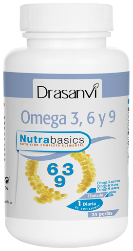 Nutrabasic Oméga 3, 6 et 9, 24 perles