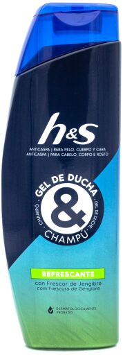 gel douche et shampoing rafraîchissant antipelliculaire 300 ml