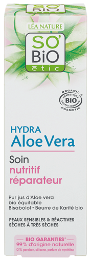 Soin nourrissant réparateur Bisabolol, aloe vera &amp; beurre de karité bio