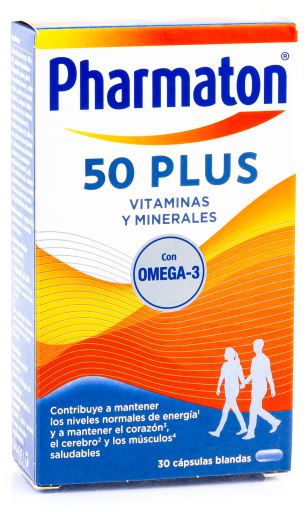 Vitamines et Minéraux 50 Plus 30 Gélules