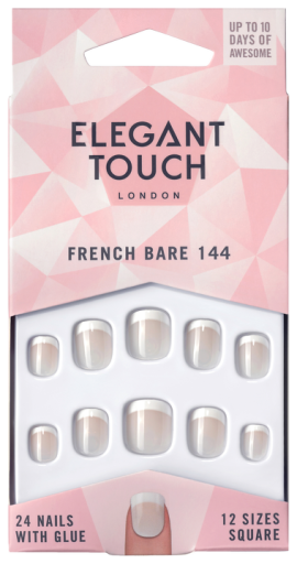 French Bare 144 Faux Ongles 24 pièces