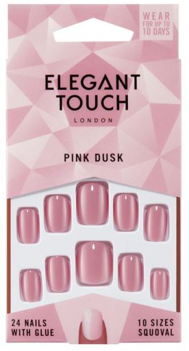 Rose Dusk Faux Ongles 24 pcs