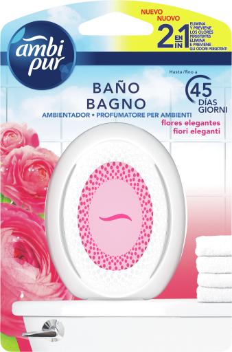 Désodorisant de salle de bain fleurs élégantes