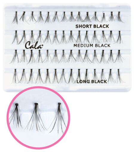 Assortiment de cils premium sur carte 56 cils