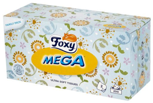 Lingettes nettoyantes pour le visage Mega Soft 200 unités