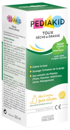 Pediakid Sirop Toux Sèche et Productive 125 ml