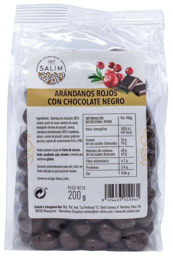 Canneberge Rouge au Chocolat Noir 200 gr