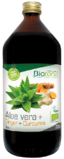 Aloe vera bio + Gingembre + Jus de Curcuma 1000 ml