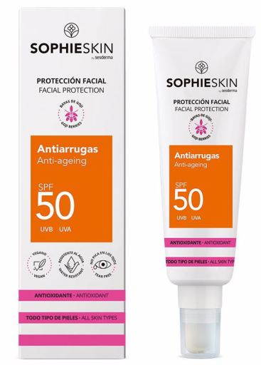 Crème Solaire Visage Anti-rides Spf50 50 ml