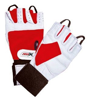 Gants de poignet rouge-blanc