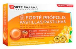 Propolis Miel pour Adoucir la Gorge Goût Miel 24 pastilles