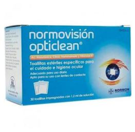 Normovision Opticlean 30 Lingettes