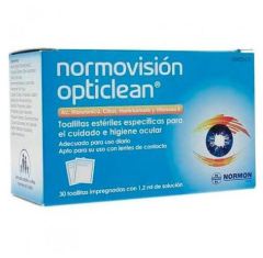 Normovision Opticlean 30 Lingettes