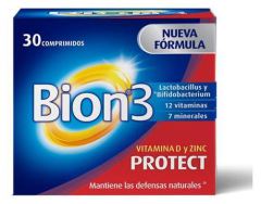 Bion3 Protect Vitamine D et Zinc 30 comprimés