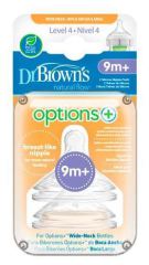 Options Tétines Preemie Flow Wide Mouth Silicone 4 9M+ 2 unités