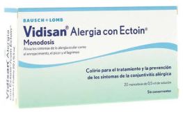 Vidisan Allergy Collyre avec Ectoïne Monodose 20x0,5 ml