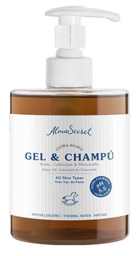 Gel &amp; Shampoing Doux à l&#39;Argan Calendula &amp; Camomille 500 ml