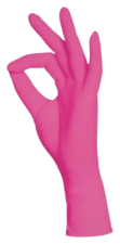 Gants Nitrile Rose 100 unités