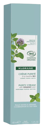 Bio Crème Aquatique Menthe et Argile Purifiante 40 gr