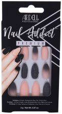 Nail Addict Faux ongles clous noirs et rose ombré