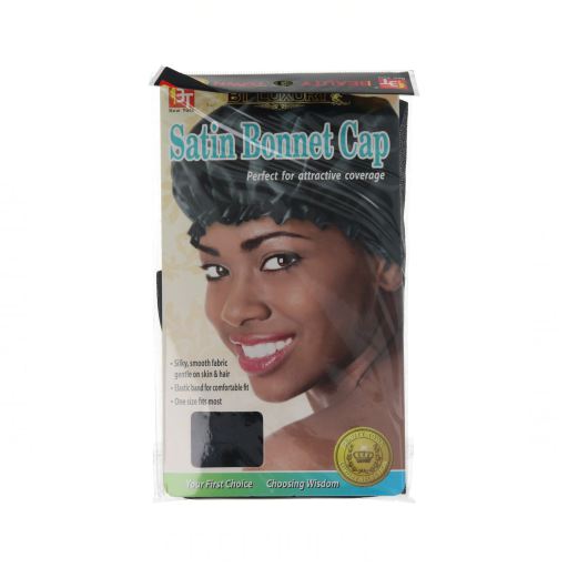 Bonnet en satin noir