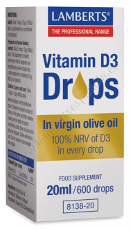 Vitamine D3 Gouttes 20 ml