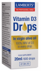 Vitamine D3 Gouttes 20 ml