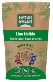 Graines de Lin Eclats de Cacao Aronia Bio 225 gr