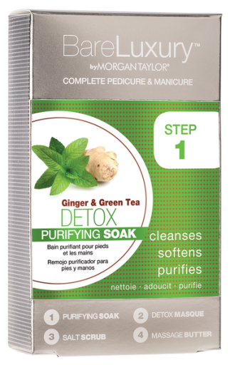 Set manucure et pédicure Detox gingembre et thé vert 4 pcs