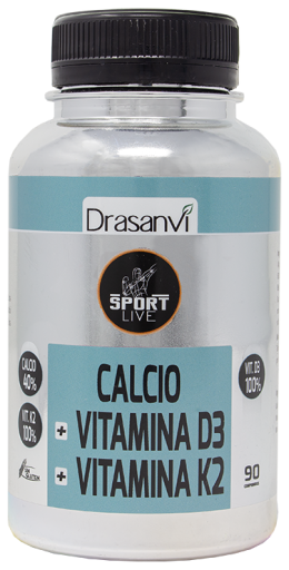 Calcium Vitamine D3+K2 Sport Live 90 comprimés