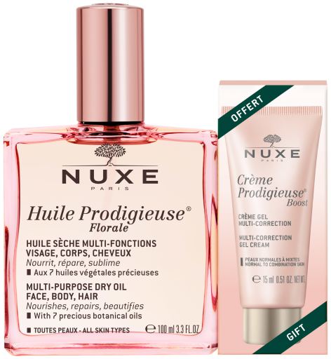 Huile Prodigieuse Florale Huile Sèche 100 ml + Gel Crème 15 ml