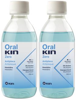 Oralkin Zero Lot de 2 bains de bouche 500 ml