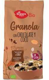 Bio Granola Sans Gluten au Chocolat &amp; Noix de Coco 350 gr