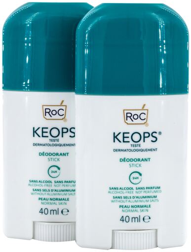 Keops Déodorant Stick Lot de 2 x 40 ml