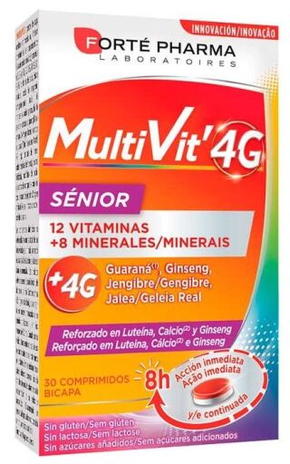 Multivit 4G Sénior 30 Comprimés