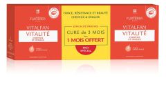 Vitalfan Vitalité Cheveux &amp; Ongles Lot de 3 x 30 Gélules