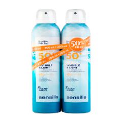 Sensilis Spray Corps Invisible &amp; Léger Spf50+ 2 x 200 ml