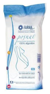 Tampons de coton post-partum 10 unités